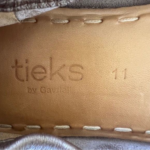 Tieks by Gavrieli Metallic Bronze Leather Ballet Flat Size 11 GUC - Picture 10 of 12